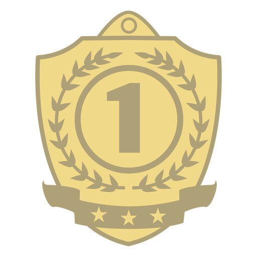 Award shield first flat - Transparent PNG & SVG vector file