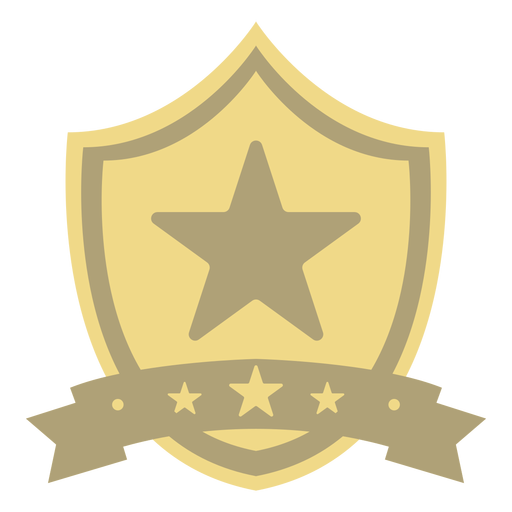 Premio escudo estrella primer piso Diseño PNG