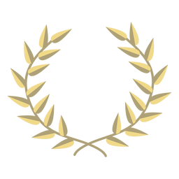 Premio corona plana Diseño PNG