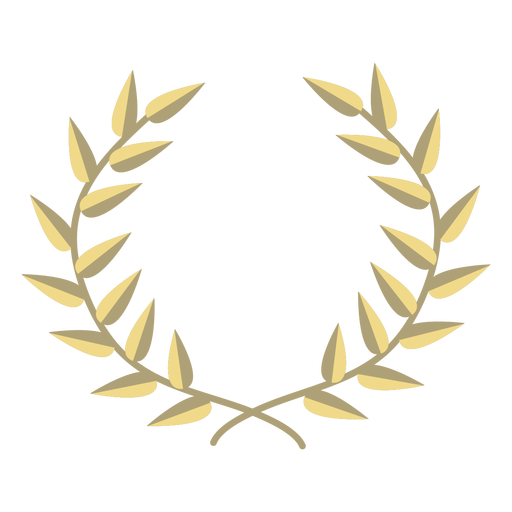 Award wreath flat PNG Design
