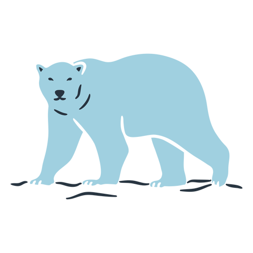 Blaue Bärenillustration PNG-Design