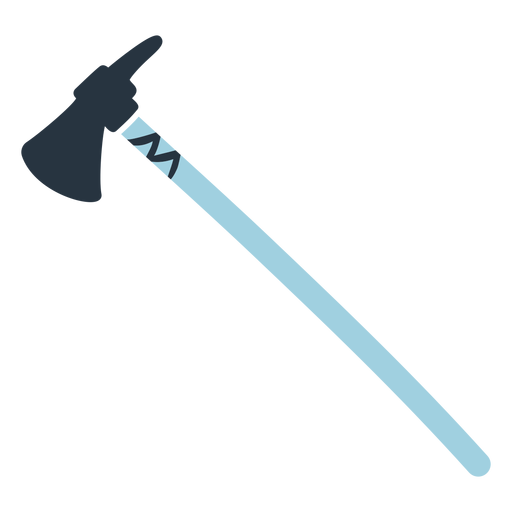 Blue doodle axe illustration Transparent PNG & SVG vector file