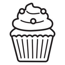 Curso de cobertura de redemoinho de doces de cupcake Desenho PNG