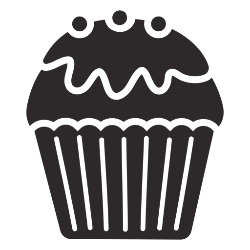 Cobertura de caramelo glaseado para cupcakes Diseño PNG