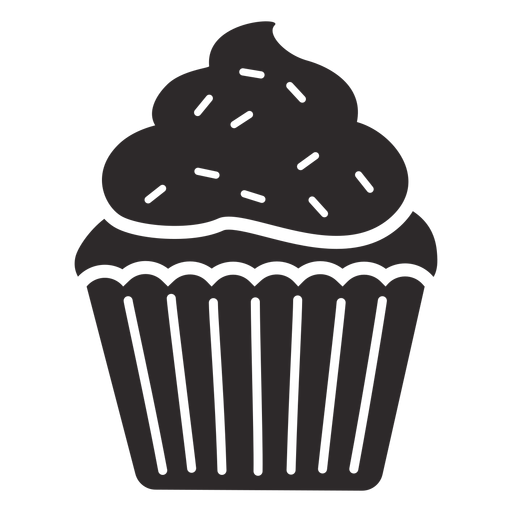 Cupcake sprinkles remolino topping Diseño PNG