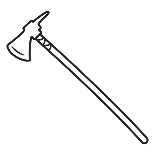 Doodle de golpe de machado Desenho PNG