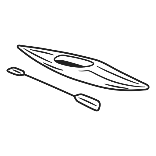 Download Doodle kayak boat stroke - Transparent PNG & SVG vector file