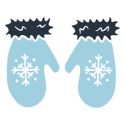 Ilustración de guantes de doodle esquimal Diseño PNG