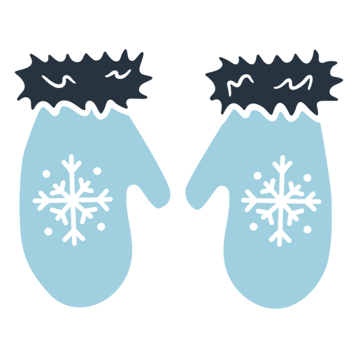 Eskimo doodle gloves illustration PNG Design