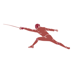 Estocada de esgrima Desenho PNG