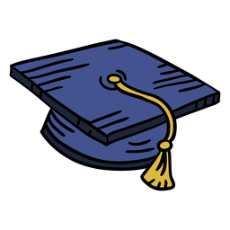 Graduation cap flat cap - Transparent PNG & SVG vector file