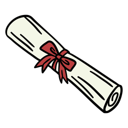 Graduation degree element hand drawn PNG Design