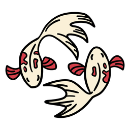 Japan fish koi hand drawn PNG Design