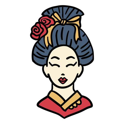 Japan Kimono Kleid Hand gezeichnet PNG-Design