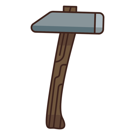 Holzf?ller Hammer Symbol PNG-Design