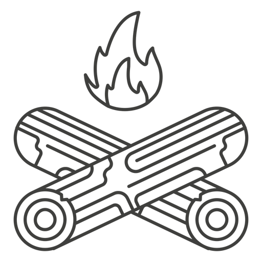 Golpe de fogo de lenhador Desenho PNG