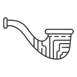 Trazo de tubo de madera de leñador Diseño PNG