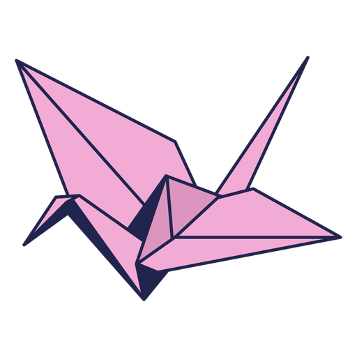Origami pájaro rosa - Descargar PNG/SVG transparente