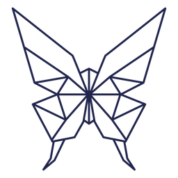 Origami borboleta traço borboleta Desenho PNG