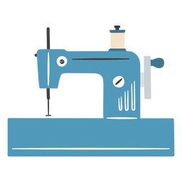 Máquina de coser vintage manual carrete plano Diseño PNG