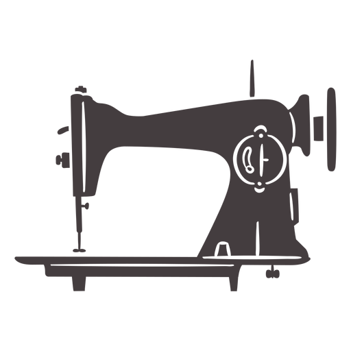 Sewing machine vintage manual sleek PNG Design