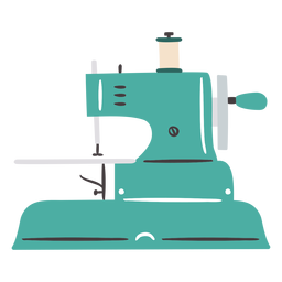 Sewing machine vintage small flat PNG Design