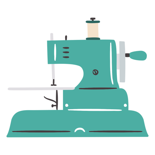 Download Sewing machine vintage small flat - Transparent PNG & SVG vector file