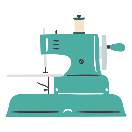 Download Sewing machine vintage small flat - Transparent PNG & SVG ...