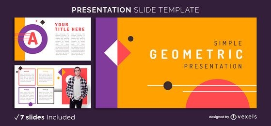 Bright Geometric Presentation Template