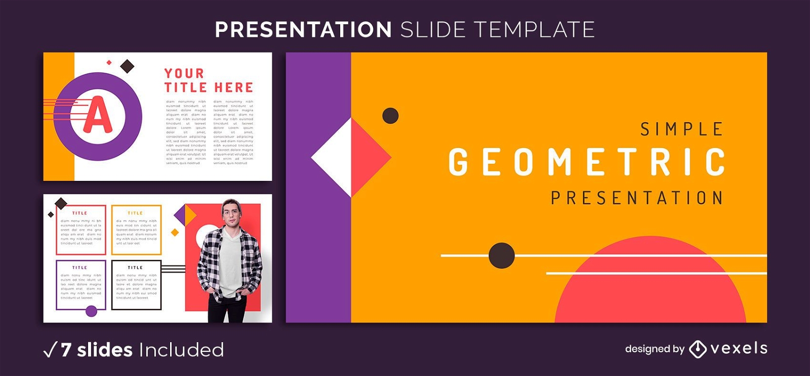 Bright Geometric Presentation Template