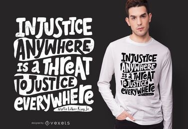 Social Injustice Quote T-shirt Design