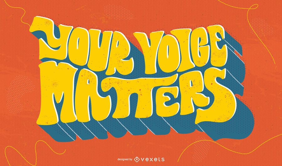 Your voice matters blm lettering Your voice matters blm lettering