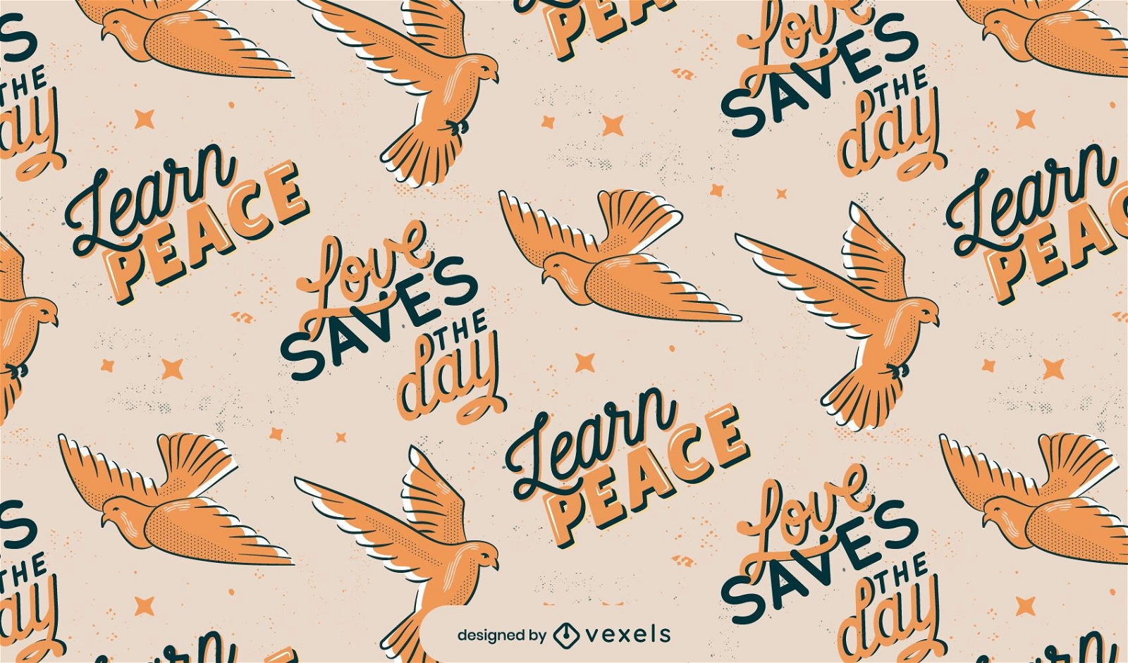 Peace day pattern design