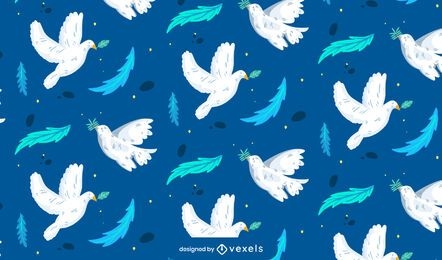 Peace day dove pattern design