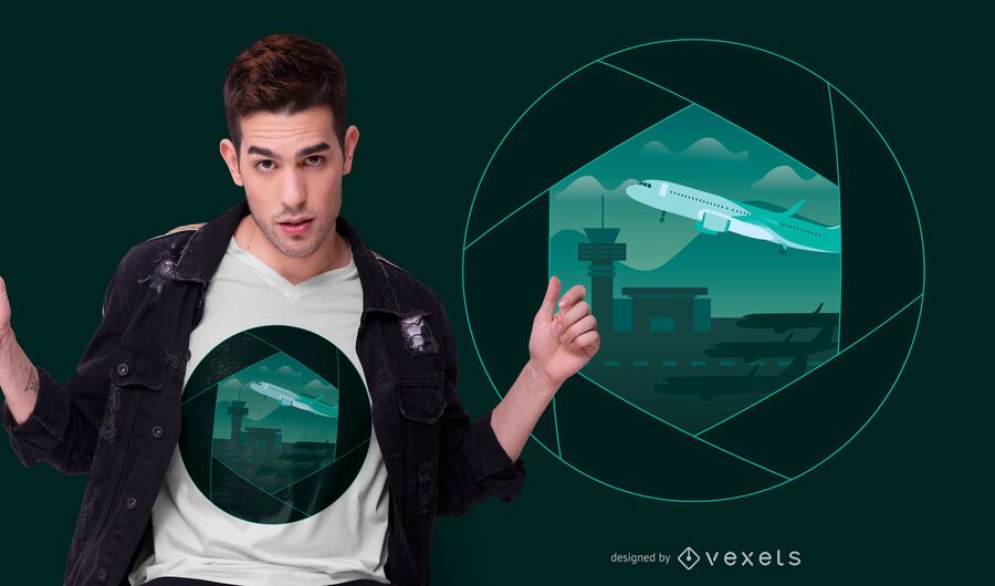 Airport Shutter T-shirt Design Airport Shutter T-shirt Design