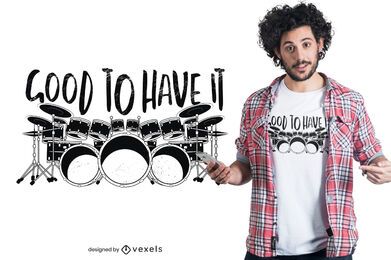 Drum set t-shirt design Drum set t-shirt design