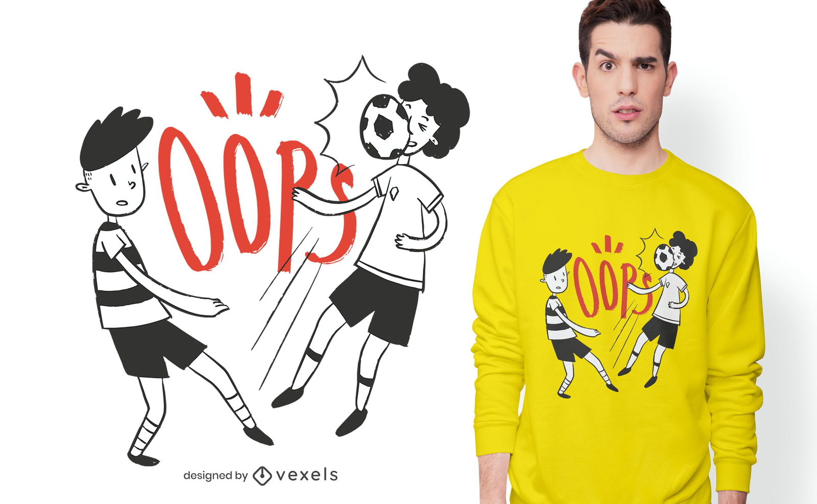 oops soccer t-shirt design