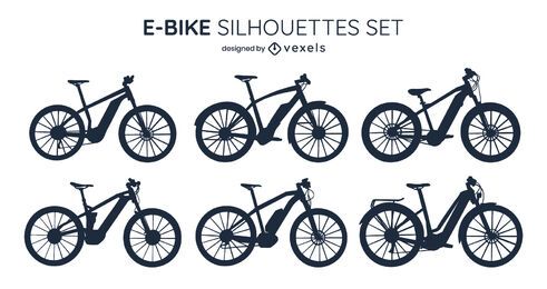 E-bike Silhouette Design Pack E-bike Silhouette Design Pack