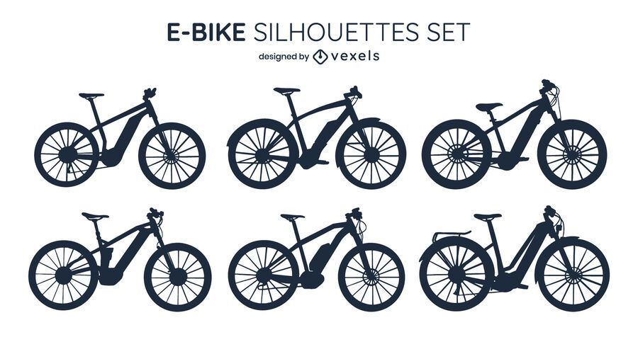 E-bike Silhouette Design Pack E-bike Silhouette Design Pack