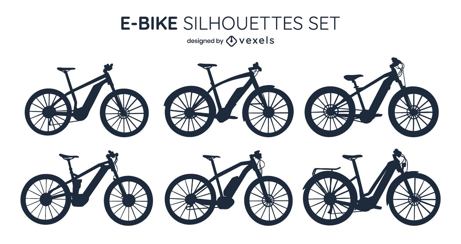 Pacote de design de silhueta para E-bike