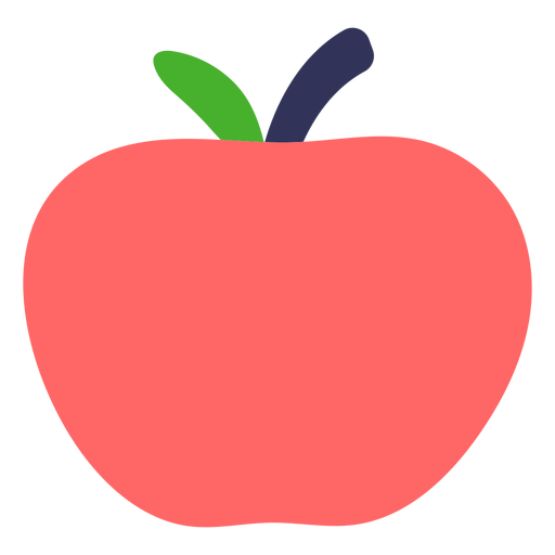 Apfel flach PNG-Design