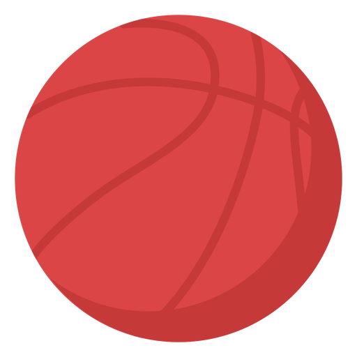 Basketball ball flat PNG Design