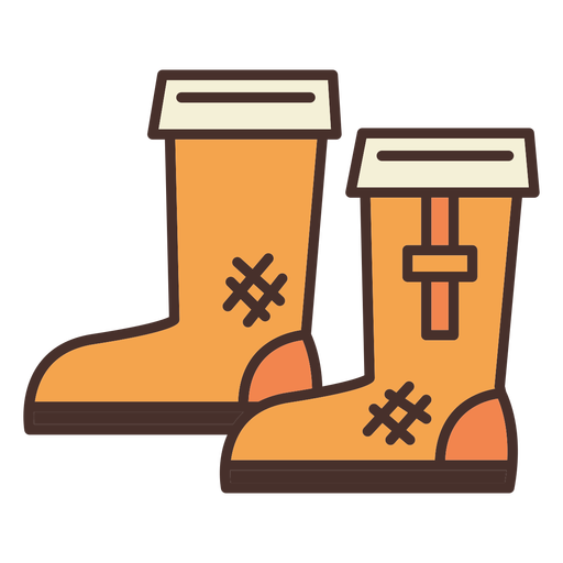 Botas de granja icono botas Diseño PNG