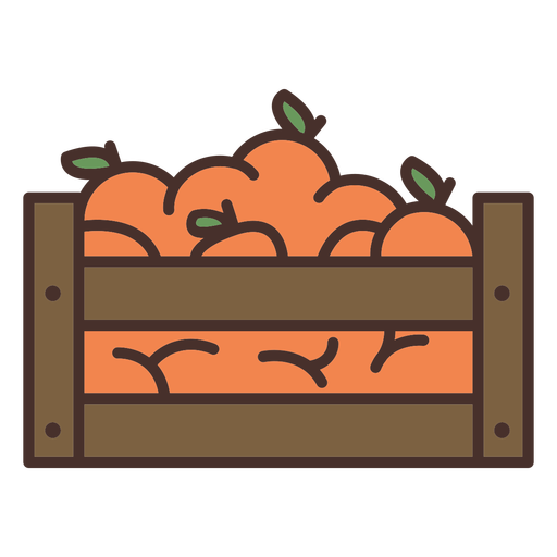 Icono de naranjas de granja Diseño PNG