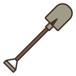 Pá de ícone de pá de fazenda Desenho PNG
