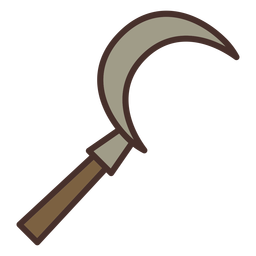 Hoz de granja icono hoz Diseño PNG