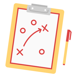 Táticas de futebol simples Desenho PNG