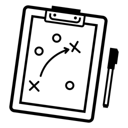 Golpe de tática de futebol Desenho PNG
