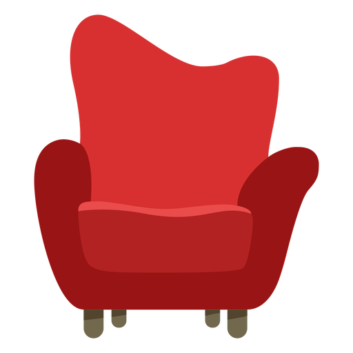 Furniture pop art sofa single flat - Transparent PNG & SVG ...