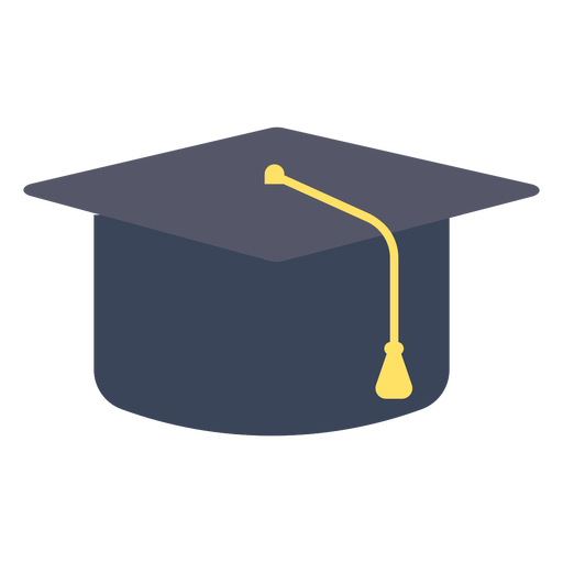 Graduation cap flat cap PNG Design